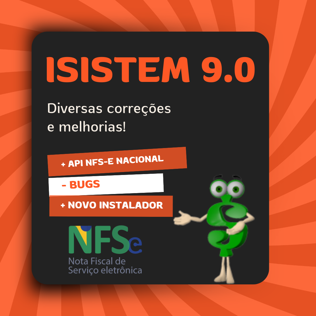 Nova versão Isistem Gerenciador Financeiro 9.0 API Emissor Nacional